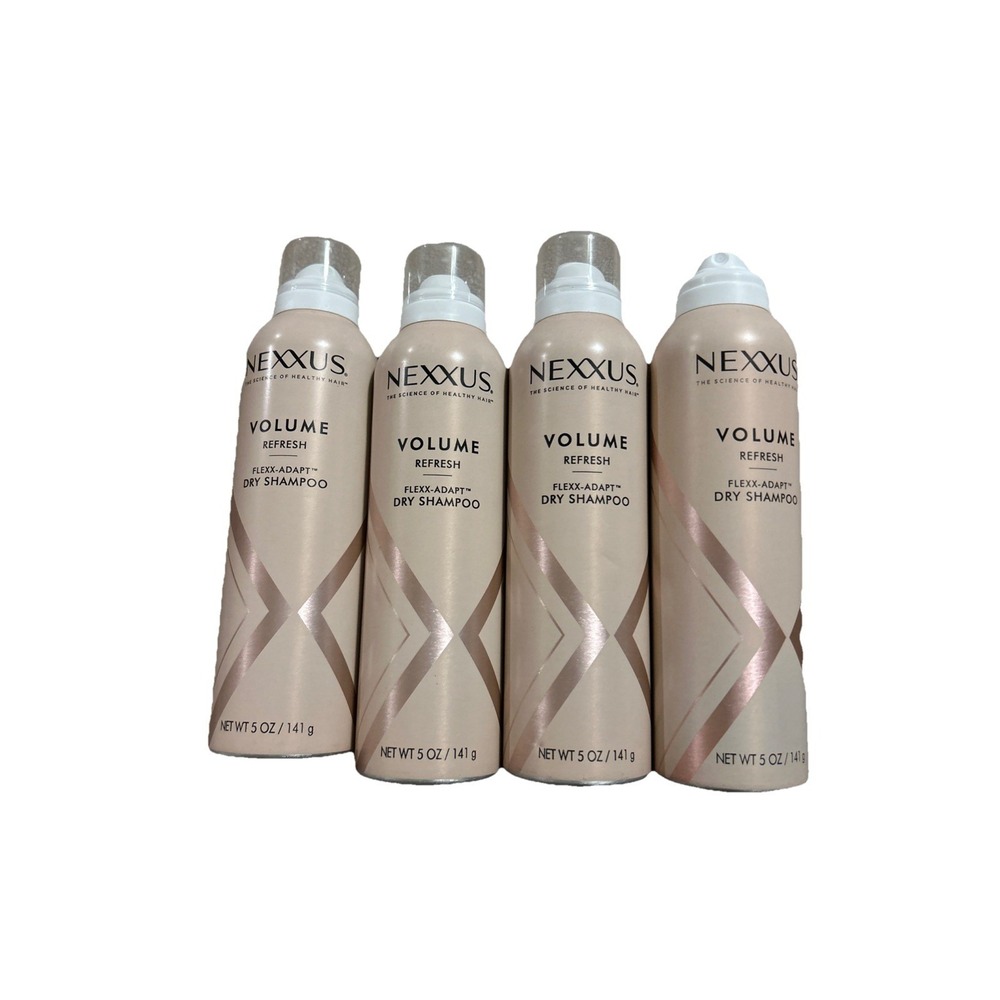 Nexxus Refresh Volume Dry Shampoo 5oz. Can, NEW! LOT OF 4. One Missing Cap